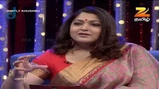 Simply Khushbu - Tamil Talk Show - Episode 5 - Zee Tamil TV Serial - Full Episode