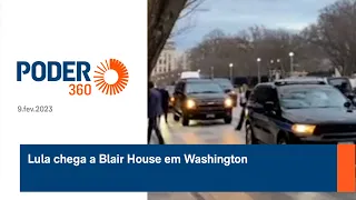 Lula chega a Blair House em Washington