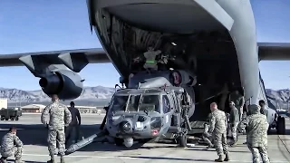 Loading A Helicopter Into A C-17 In 2 Minutes • Time Lapse