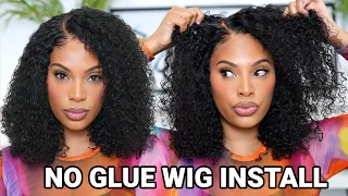 NO GLUE !!!!  LAZY GIRL WIG INSTALL| BEGINNER FRIENDLY | LUV ME HAIR