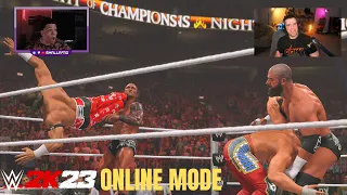 DenkOps & Smallafro TEAM UP ONLINE FOR THE FIRST TIME EVER (WWE 2K23 Online)