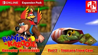 Banjo-Kazooie 100% Gameplay Walkthrough - Part 2 (Treasure Trove Cove)