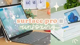 Unboxing My New Surface Pro 8 (+ Accessories) 😁✨