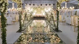 Golden Areena Wedding Hall / walima setup / 3d floor / Bandhan decorator / peshwr