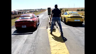 Ryan's Mazda rx7 series 6 at Xtreme raceway, Hooligans drag races 04 May 2024