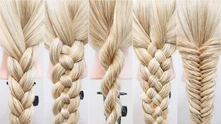 How to Braid for Beginners Step by Step Talk Through - 6 Basic Braids [CC] | EverydayHairInspiration