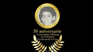 50 Aniversario Fernando Villalona en Primer Festival de la Voz 1971.