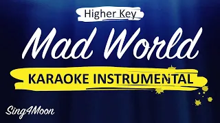 Mad World – Gary Jules (Guitar Karaoke Instrumental) Higher Key