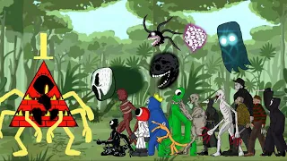 Bill Cipher Vs Rainbow Friends, DOORS (Roblox) vs Jason TEAM Vs SCP-096,SCP-049,SCP-3199 - DC2 +More