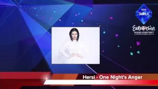 Hersi Matmuja - One Night's Anger (Albania) Eurovision 2014