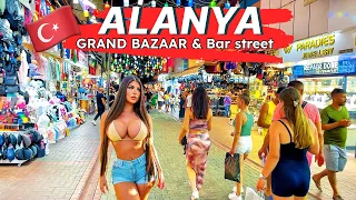 ALANYA 2023 : Alanya's Grand Bazaar & Bar Street: A 4K Walking Tour Adventure #alanya