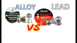 Alloy vs Lead Airgun Pellets....