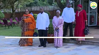 President Museveni Meets Tanzania's Former First Lady, Mama Maria Nyerere