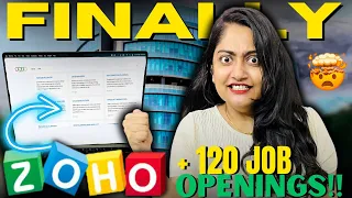 Huge Jobs😳 Zoho & 120+ Companies HIRING Freshers🔴🔥Limited time left🔴