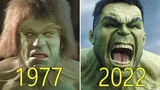 EVOLUCIÓN de Hulk en las películas + Curiosidades (1977 - 2022)