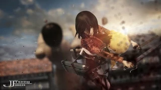 Attack on Titan Mikasa VS Titan&Godzilla｜Stop Motion 【JordanTseng】