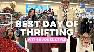 BEST DAY OF THRIFTING WITH @bjonesstyle + HAUL!