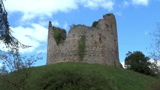 Rare brief tour of medieval (1277) Penarlag (Hawarden) Castle site Flintshire Cymru Wales UK