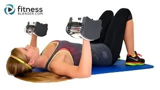 Kelli's Abs and Upper Body Strength Training Workout - Chest, Back, Arms and Abs Superset Workout