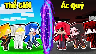 HUY NOOB ĐI VÀO THẾ GIỚI SINH TỐ ÁC QUỶ TRONG MINECRAFT*HUY NOOB THẾ GIỚI SONG SONG🌀😈