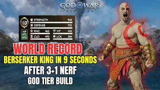 BERSERKER KING IN 9 Seconds - God Tier Build - God Of War Ragnarok