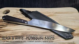 KNIFE MAKING / B & W  HONESUKI KNIFE 수제칼 만들기 #149