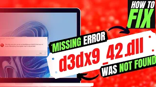 [2022] How To Fix d3dx9_42.dll Missing Error ✅Not found error💻 Windows 10/11/7 💻 32/64bit