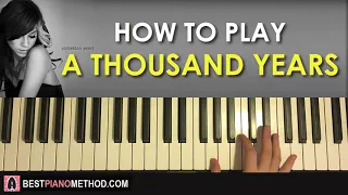 Christina Perri - A Thousand Years (Piano Tutorial Lesson)