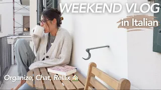 🇮🇹 life in Italy diaries | a *realistic* weekend at home 🏠🍳🧹✨ (Italian Vlog)