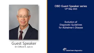 OBD Guest Speaker Dr Clifford R Jack Jr. (full version)