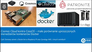 Cosmos Cloud kontra CasaOS – małe porównanie uproszczonych menedżerów kontenerów Docker