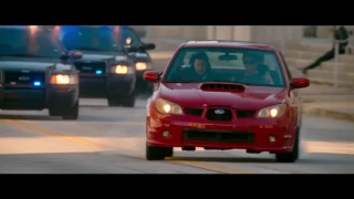 "Baby Driver" and "Running in the '90" in the background fits perfectly!