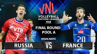 Russia vs France | Highlights | Final Round Pool A | Men's VNL 2019