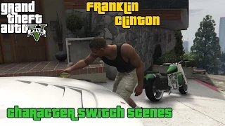 GTA 5 ★ Character Switch Scenes ★ Franklin Clinton [PS4]