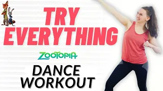 DISNEY'S ZOOTOPIA SOUNDTRACK BEGINNER DANCE WORKOUT || Dance Workout to Try Everything - Shakira