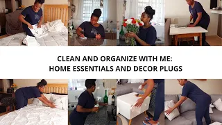 CLEAN AND ORGANIZE WITH ME |  HOME ESSENTIALS & DECOR PLUGS | CLEANING MOTIVATION | Wangui Gathogo