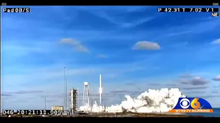 Antares rocket launches from Wallops Island