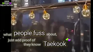 Taekook - what people fuss about actually sign that they know,it's Taekook