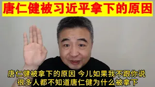 翟山鹰：唐仁健被习近平拿下的原因