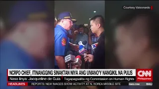 NCRPO chief, itinangging sinaktan niya ang umano'y nangikil na pulis