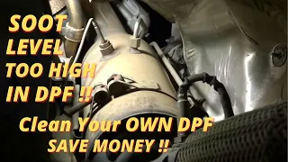 How To Clean a DPF On a Mercedes/ Dodge Sprinter, Soot Content of the Particulate Filter is too high