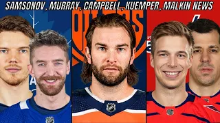 Jack Campbell signing with Oilers, Darcy Kuemper to Capitals, Matt Murray/Ilya Samsonov to Leafs