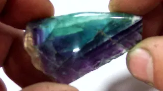 A FLUORITE stone for a collection with your own hands