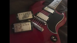 Gibson SG pickup comparison. Seth Lover PAF vs Classic 57