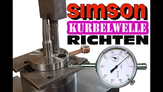 Simson Kurbelwelle pressen und richten