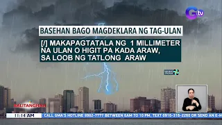 PAGASA: May mga kondisyon bago magdeklara ng panahon ng tag-ulan | | BT