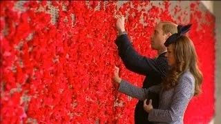 Anzac Day marked in Australia with Kate and Prince William