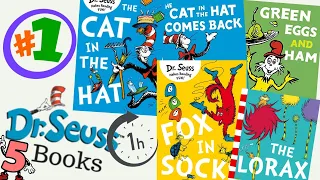 Dr. Seuss Read Aloud Animated 5 Picture Books Compilation 1 hour video Part #1