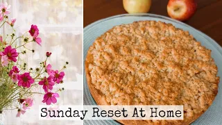 ⭐️ [Slow Living Vlog] My Sunday Reset Routine |Baking Apple Peach Pie |Time In My Garden & Self Care