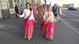 2021 05 11 Харинама  Gaura Shakti - Проспект Мира. Harinama in Moscow (Russia) (1/2)
